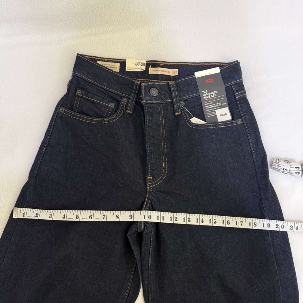 Levi's Dark Indigo Wide Leg Jeans - Picture 11 of 14
